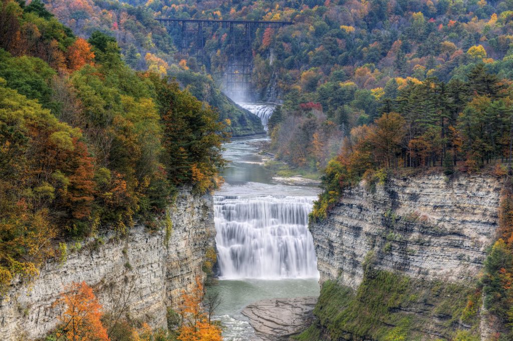 middle falls of the genesee river