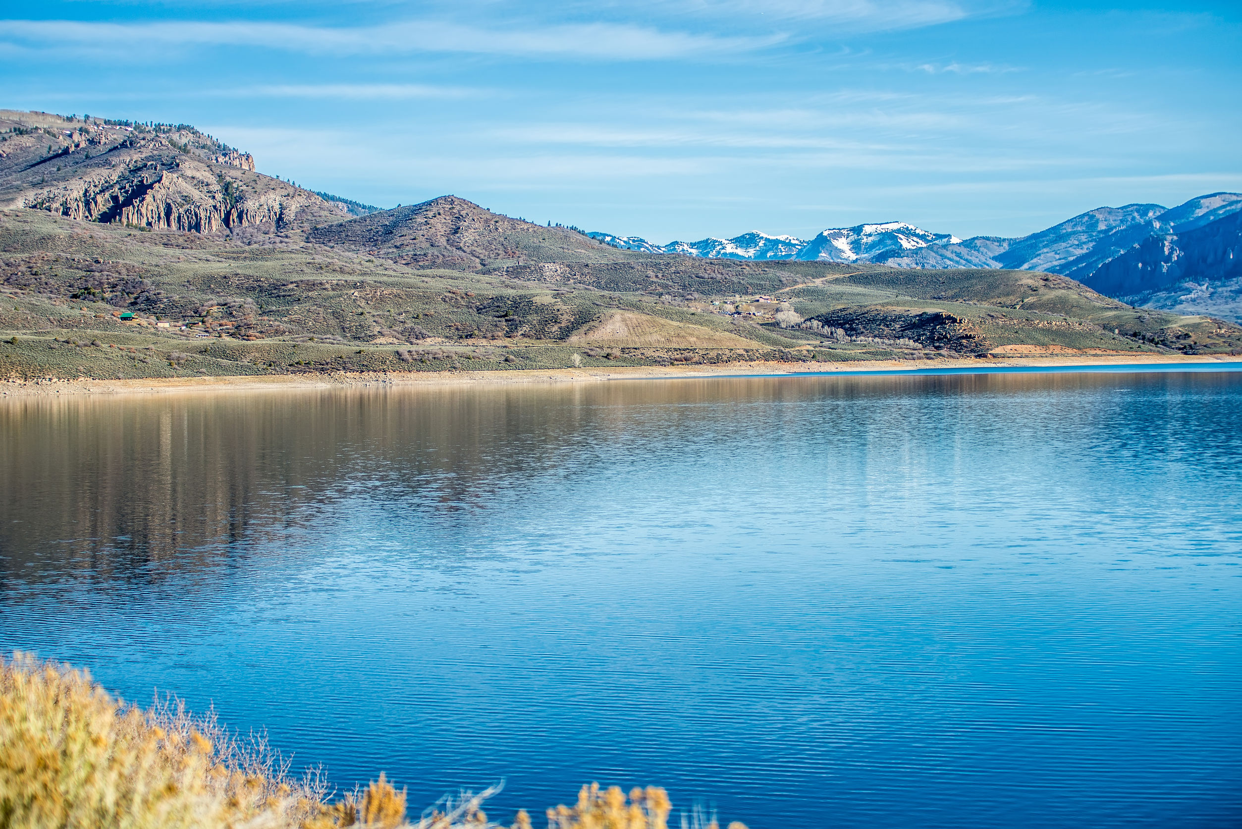 blue mesa reservoir in gunnison national forest colorado
